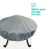 Round Fire Pit Cover - Grey
