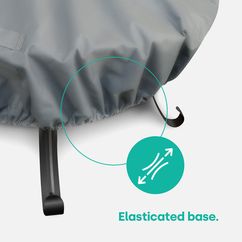 Round Fire Pit Cover - Grey