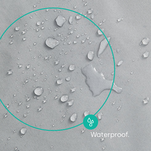 Deluxe 3-Seater Garden Swing Cover - Grey