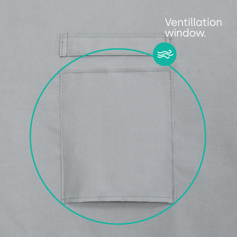 Deluxe 3-Seater Garden Swing Cover - Grey