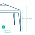 3x3m Garden Gazebo - Grey