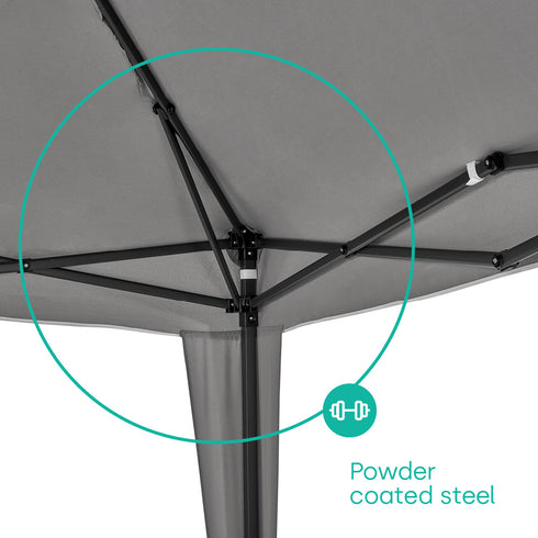 3x3m Garden Gazebo - Grey