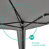 3x3m Garden Gazebo - Grey