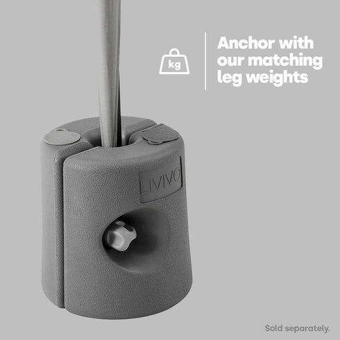 3x3m Garden Gazebo - Grey