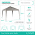 3x3m Garden Gazebo - Grey