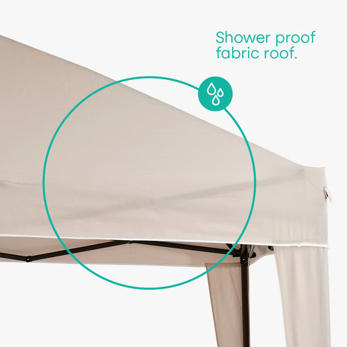 3x3m Garden Gazebo - Beige