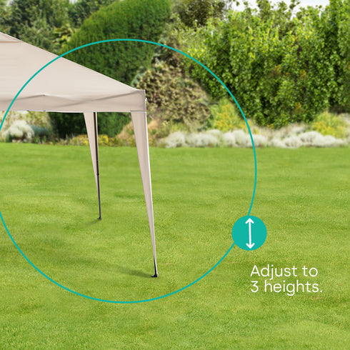 3x3m Garden Gazebo - Beige