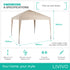 3x3m Garden Gazebo - Beige