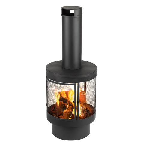 Valcavo Iron Chiminea - Black