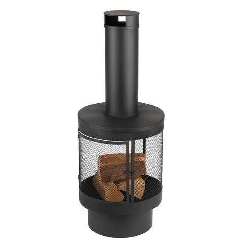 Valcavo Iron Chiminea - Black