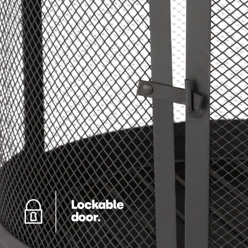 Valcavo Iron Chiminea - Black