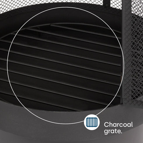 Valcavo Iron Chiminea - Black