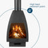 Seville Iron Chiminea - Black