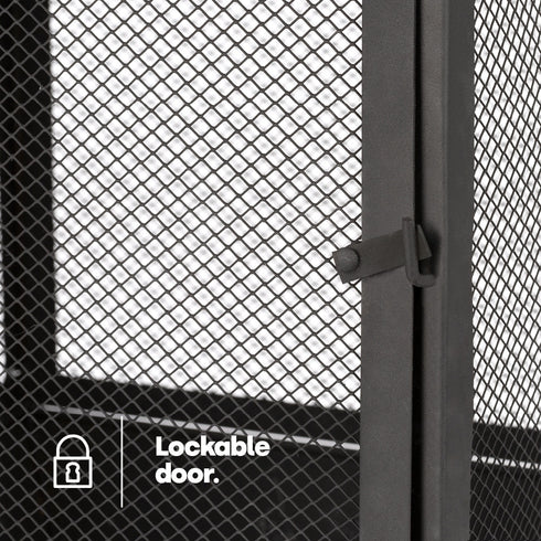 Palma Iron Chiminea - Black