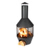 Camino Chiminea with Log Store - Black