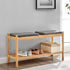 Bamboo Shoe Storage Bench