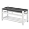 Habi Hallway Shoe Bench - Grey/White
