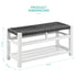 Habi Hallway Shoe Bench - Grey/White