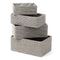 Paper Rope Woven Baskets, Set of 4 - Grey