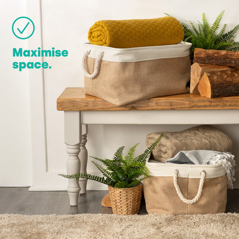 Mara Basket Set - L / Beige