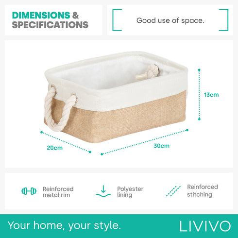 Mara Basket Set - M / Beige