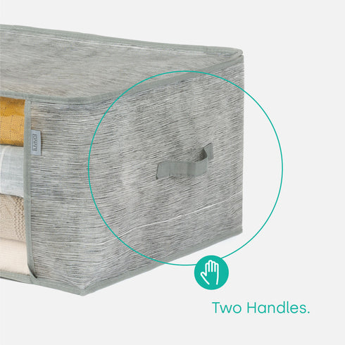 Storage Bag Set of 3 - Marl Grey