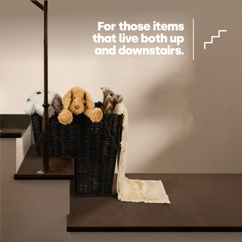 Stair Storage Basket - Black