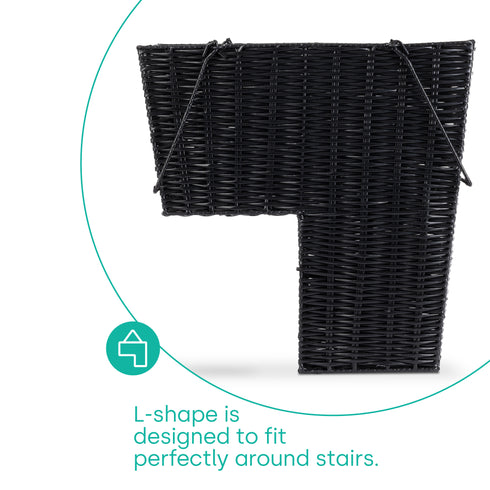 Stair Storage Basket - Black