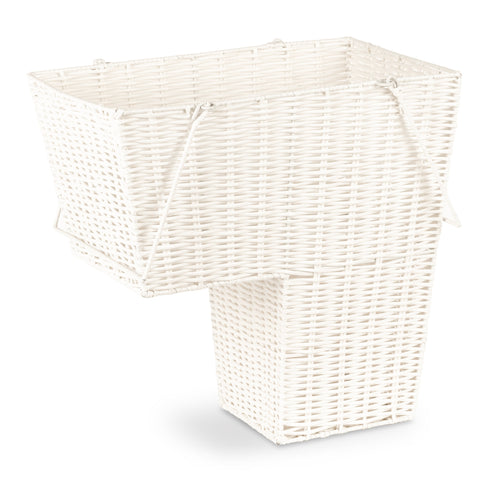 Stair Storage Basket - White