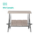 Florence Garden Swing Seat - Beige