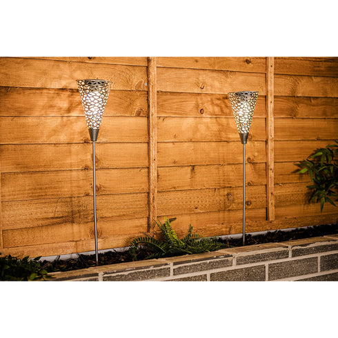 Solar Power Ornament Silhouette Stake Light