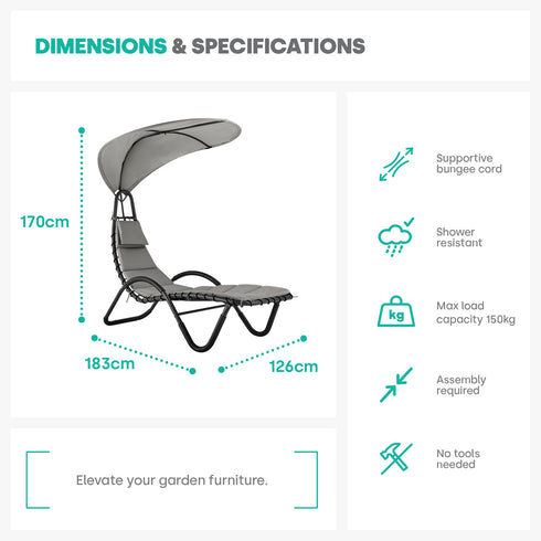 Bali Sun Lounger - Grey