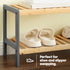 Bamboo 2-Tier Shoe Rack - Natural