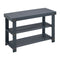 Bamboo 2-Tier Shoe Bench - Grey