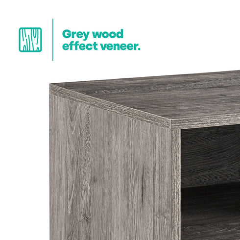 Herringbone Side Table - Grey