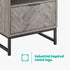 Herringbone Side Table - Grey