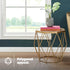 Nayi Geometric Gold Side Table