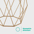 Nayi Geometric Gold Side Table