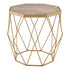 Nayi Geometric Gold Side Table