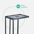 Kavic Glass Sofa Side Table