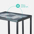 Kavic Glass Sofa Side Table