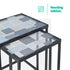 Kavic Glass Nested Tables