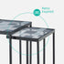 Kavic Glass Nested Tables