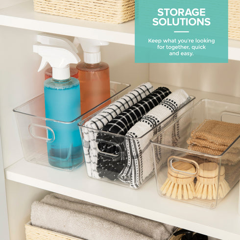Clear Storage Tubs 3 Pack - Medium