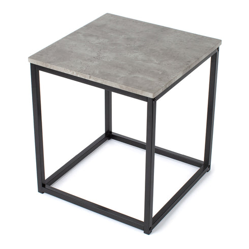 Industrial Concrete Effect Side Table