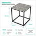 Industrial Concrete Effect Side Table