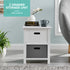 Nina 2 Drawer Storage Unit - White/Grey