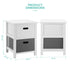 Nina 2 Drawer Storage Unit - White/Grey