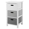 Nina 3 Drawer Storage Unit - White/Grey