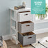 Nina 3 Drawer Storage Unit - White/Grey